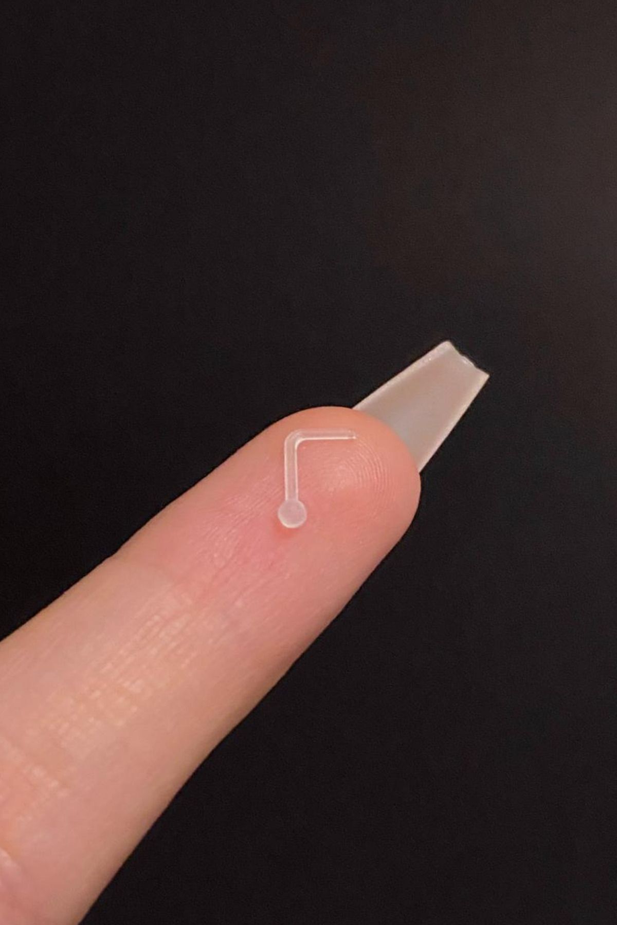 Kadın Şeffaf Antialerjik Bioplast Toplu Düz Piercing 1 Adet
