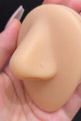 Kadın Şeffaf Antialerjik Bioplast Spiral Top Hızma Piercing 1 Adet