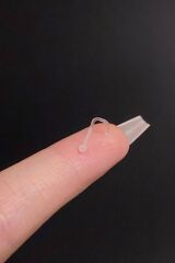 Kadın Şeffaf Antialerjik Bioplast Spiral Top Hızma Piercing 1 Adet