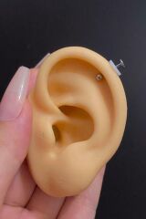 Unisex Şeffaf Bioplast Keloid Önleyici Küpe ve Piercing Disk 10 Adet