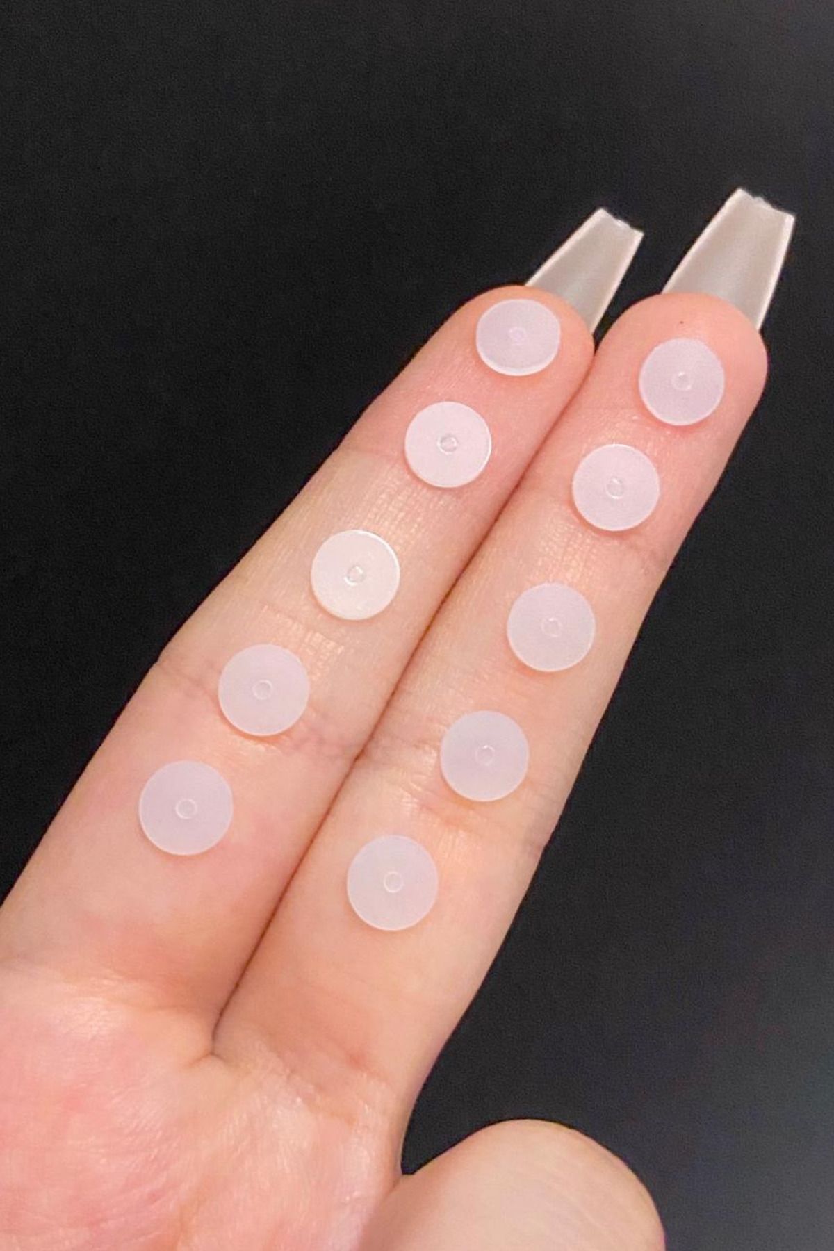 Unisex Şeffaf Bioplast Keloid Önleyici Küpe ve Piercing Disk 10 Adet
