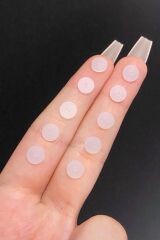 Unisex Şeffaf Bioplast Keloid Önleyici Küpe ve Piercing Disk 10 Adet