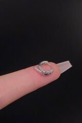 Kadın Kalp Kemer Figür Tragus Helix Kıkırdak Çelik Halka Piercing