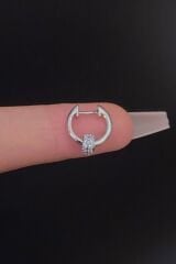 Kadın Zirkon Taşlı Tragus Helix Kıkırdak Çelik Halka Piercing