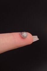 Kadın Zirkon Taşlı Tragus Helix Kıkırdak Halka Çelik Piercing