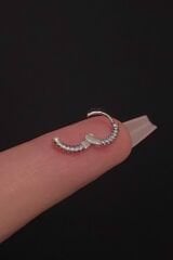 Kadın Boru Figürlü Tragus Helix Kıkırdak Halka Çelik Piercing