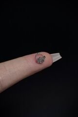 Kadın Mini Çiçek Figürlü Zirkon Taşlı Tragus Helix Kıkırdak Halka Çelik Piercing