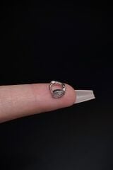 Kadın Mini Damla Zirkon Taşlı Tragus Helix Kıkırdak Halka Çelik Piercing