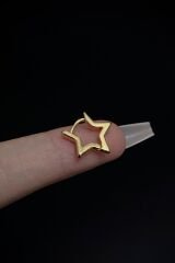Kadın Yıldız Figürlü Tragus Helix Kıkırdak Halka Çelik Piercing