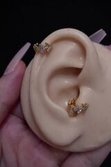 Kadın Ok Figürlü Tragus Helix Kıkırdak Halka Çelik Piercing
