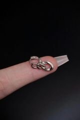 Kadın Zincir Görünümlü Sallantılı Tragus Helix Kıkırdak Helix Çelik Piercing