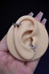 Kadın Pul Sallantılı Tragus Helix Kıkırdak Çelik Piercing