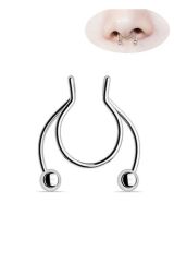 Unisex Sıkıştırma Deliksiz Septum Çelik Piercing