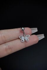 Kadın Cerrahi Çelik Kelebek Figürlü Belly Göbek Piercing