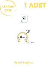 Unisex Cerrahi Çelik 1mm Kalınlık Lobe Septum Hızma Piercing