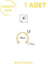Unisex Cerrahi Çelik 1mm Kalınlık Lobe Septum Hızma Piercing