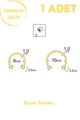 Unisex Cerrahi Çelik 1mm Kalınlık Lobe Septum Hızma Piercing
