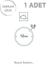 Unisex Cerrahi Çelik En İnce Barlı 0.8mm Tel Halka Hızma Piercing