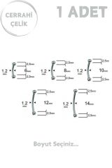 Unisex Cerrahi Çelik 2.5mm Toplu Rook Kaş Daith Helix Kıkırdak Piercing