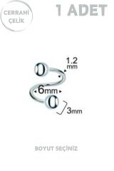 Unisex Cerrahi Çelik Tragus Helix Lobe Dudak Kıkırdak Spiral Piercing