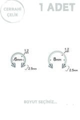 Cerrahi Çelik 2.5mm Spike Septum Dudak Tragus Helix Kıkırdak Piercing