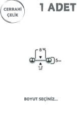 Cerrahi Çelik 5mm Toplu Düz Barlı Tragus Helix Kıkırdak Lobe Piercing