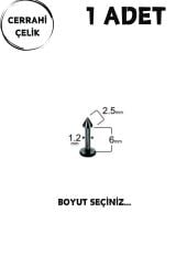Unisex Siyah 2.5mm Spike Uçlu Tragus Helix Labret Piercing