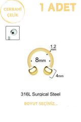 Cerrahi Çelik 4mm Top Uçlu Septum Dudak Tragus Helix Kıkırdak Piercing