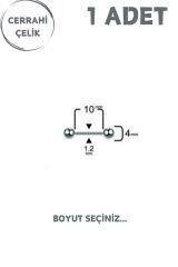 Cerrahi Çelik 4mm Toplu Düz Barlı Tragus Helix Kıkırdak Lobe Piercing