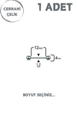 Cerrahi Çelik 4mm Toplu Düz Barlı Tragus Helix Kıkırdak Lobe Piercing